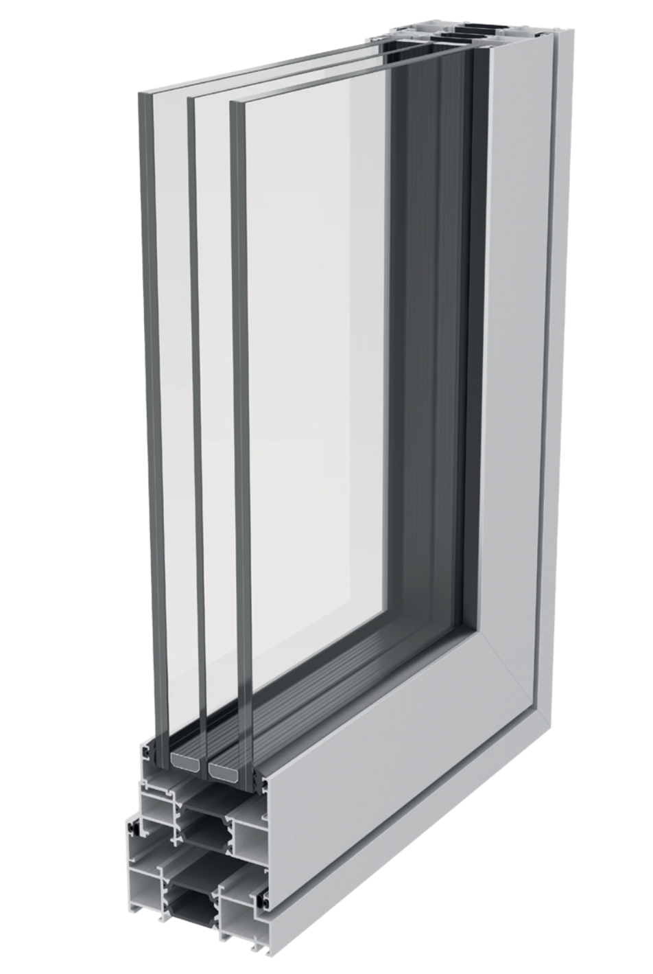 Aluminium KC75 casement windows - Low cost, high spec Aluminium Windows
